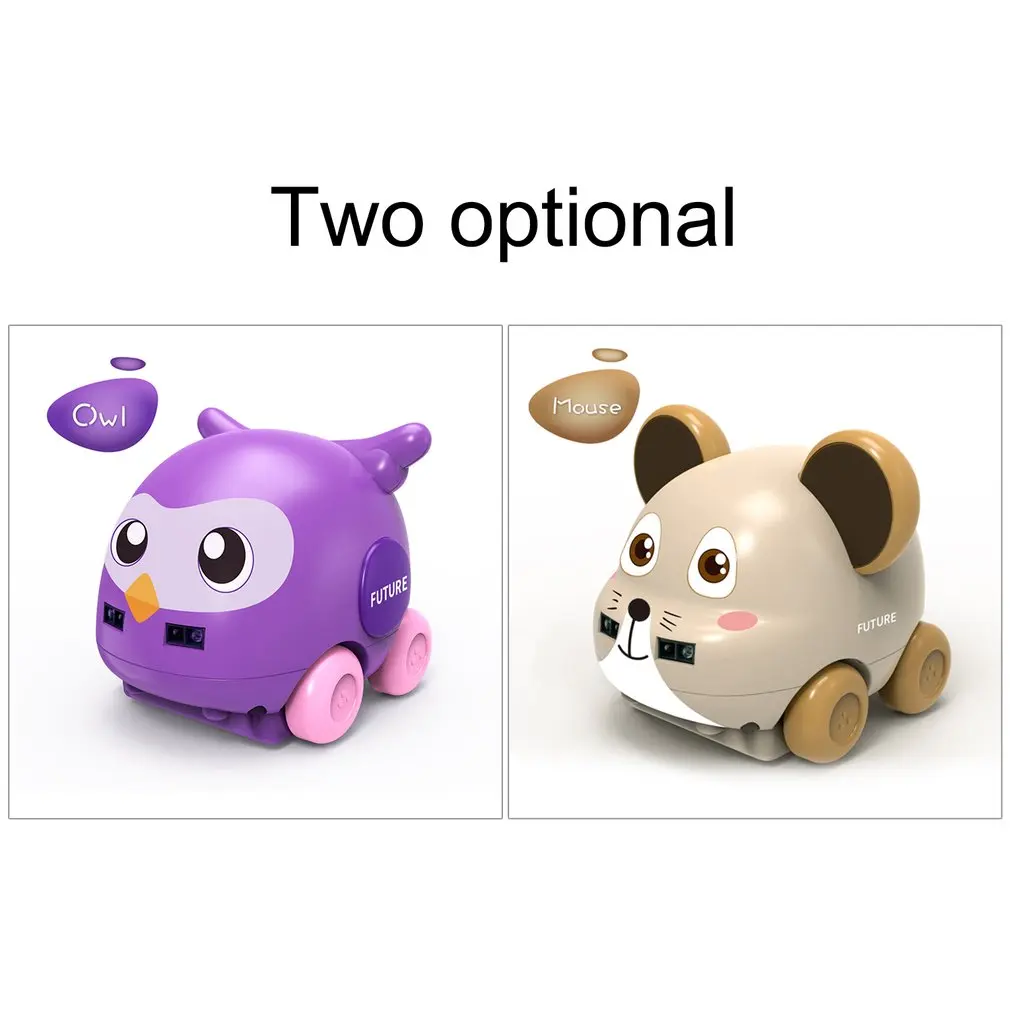 

1:32 Cartoon Mouse/Owl Shape Multi-function Avoid Obstacles Follow Track RC Car Toys for Kids Remote Control Car