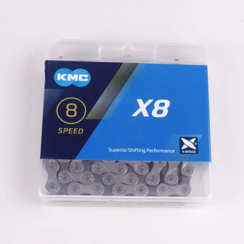 

KMC 8-speed bicycle chain Z8.3 X8 MTB road bike bicycle chain on foot commuter bike with original MissingLinks connector