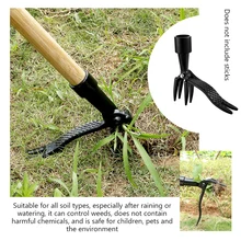 Tête d'extraction de mauvaises herbes en métal, remplacement de tête de désherbage, jardinage, creuser, accessoire d'élimination des mauvaises herbes, 2021