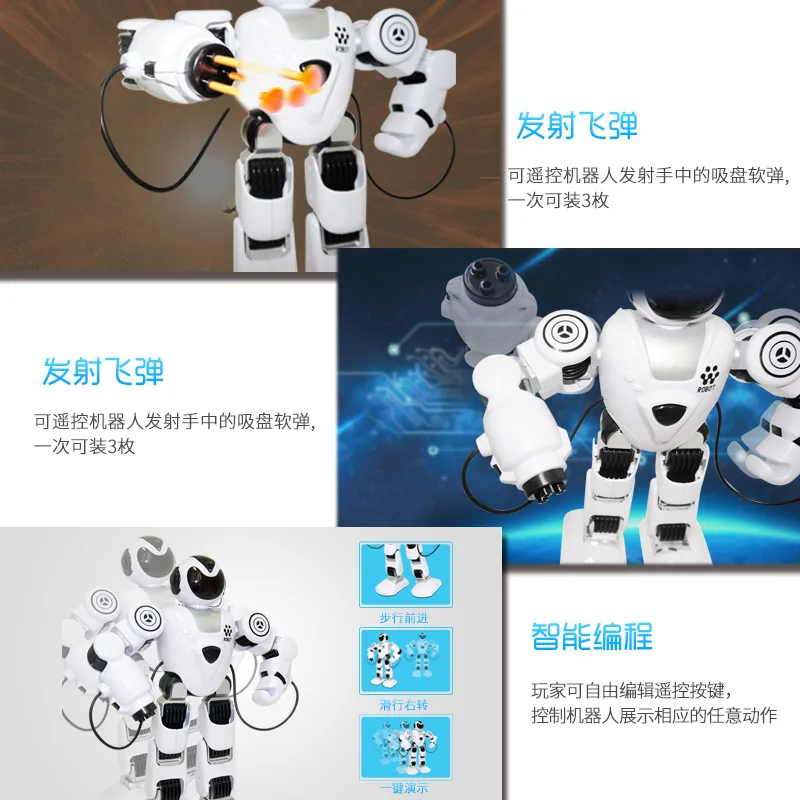 

New Style Smart Remote Control Robot Model Al Las Cops Early Education Programming Interactive Dancing CHILDREN'S Toy