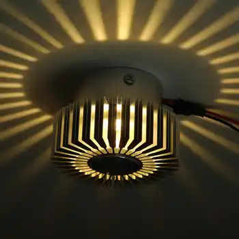 

Modern LED Ceiling Light RGB 3W Wall Mounted Living Room Art Gallery Front Balcony Lamp Porch Decoration LED Ceiling Chandelier