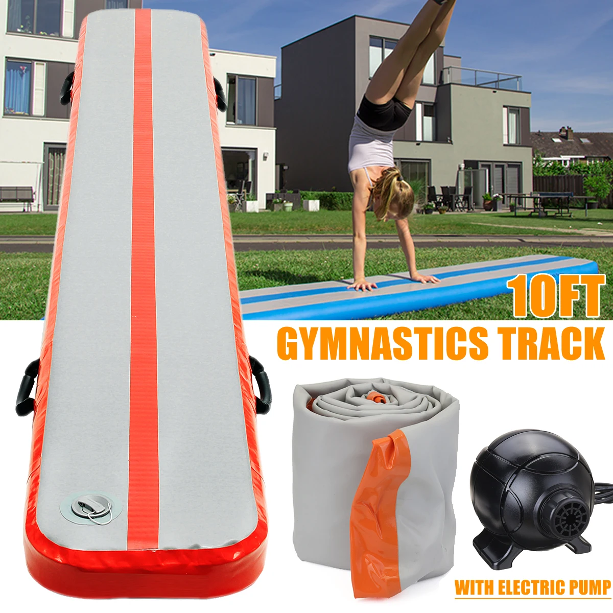 

Free shipping inflatable air beam for gym mini inflatable Airtrack air balance beam for home use cheap air beam with air pump