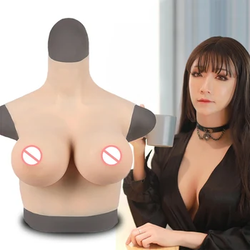 

Summer E Cup Huge Fake Boobs Realistic Silicone Breast Vest Design For Enhancer Crossdressers Drag Queen Shemale Transgender