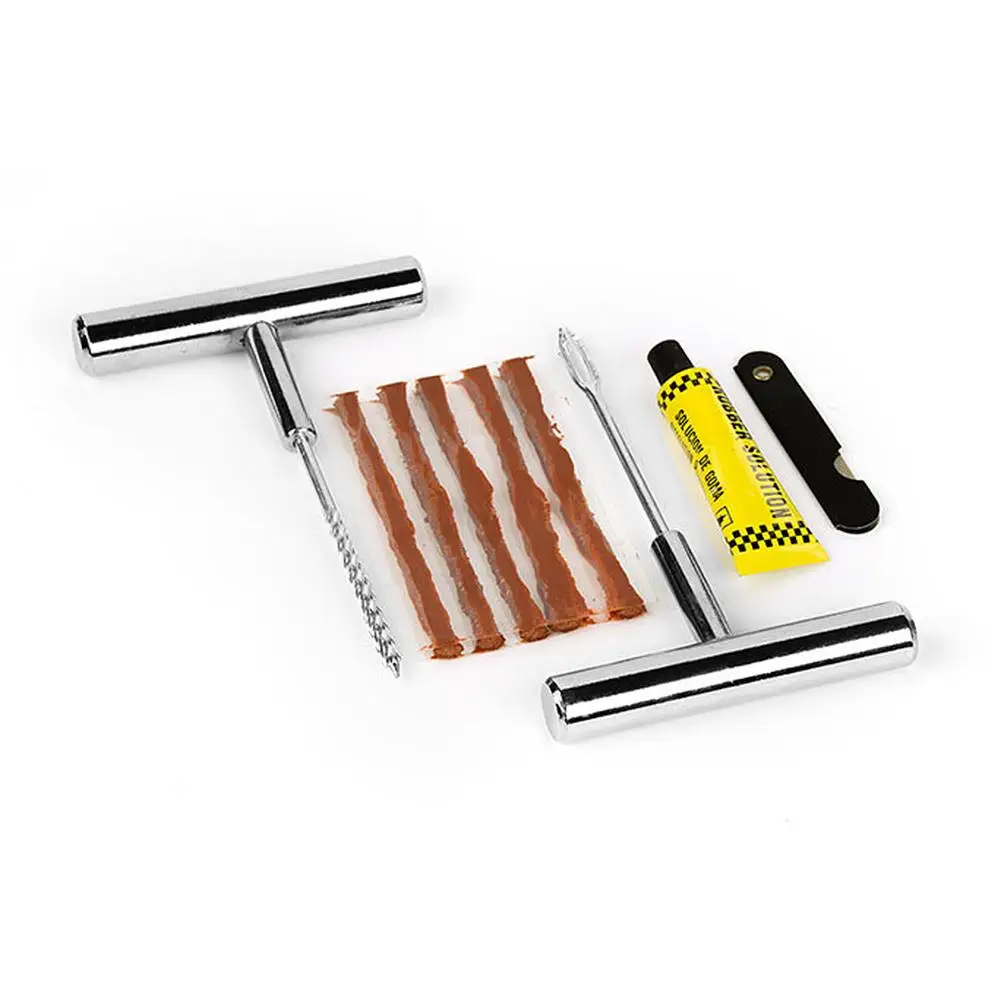 

9 PCS Car Tire Repair Tool Set 1 Motorcycle Vacuum Chamber Tire Repair Tool Kit