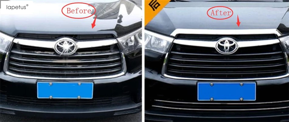 Lapetus аксессуары для Toyota Highlander Kluger передний капот сетка решетка гриль бампер литье Крышка отделка