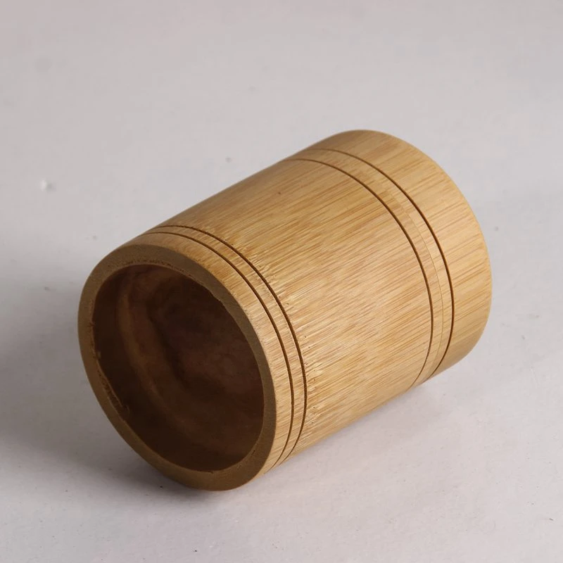 Bamboo Storage Box Coffee Tea Canister Lid Seal Kitchen Storage Jars Accessories Spice Box Case Organizer Wholesale JCX9301 - Цвет: High10cm