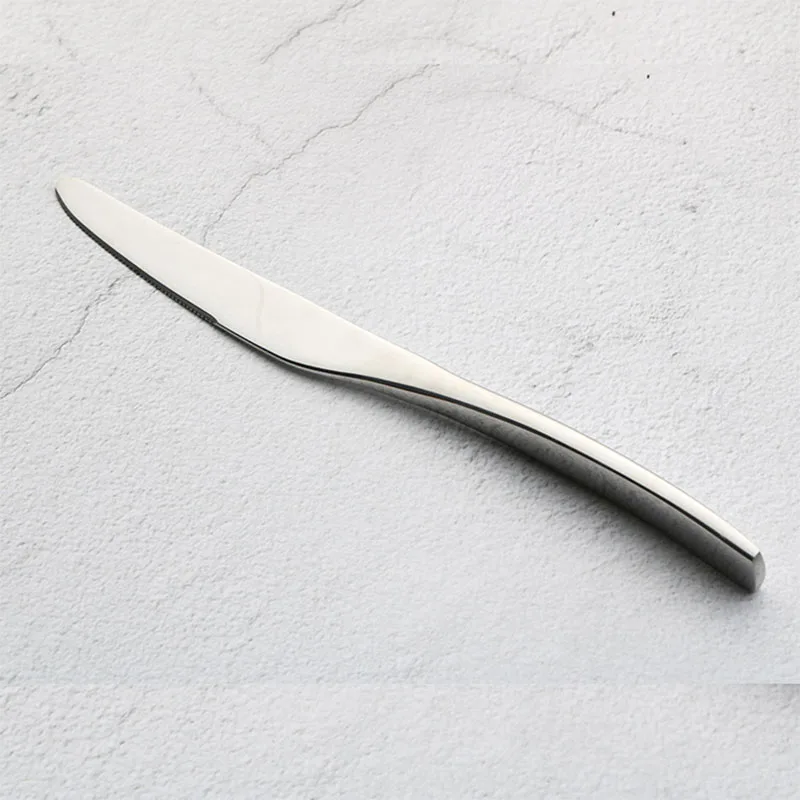 Dinner-knife 4 шт./компл. Нержавеющая сталь столовый нож вилка, ложка, посуда S Чай k Ножи, столовая ложка, вилка, столовые приборы стол Еда вилка Ножи Чай ложка - Цвет: Dinner-knife