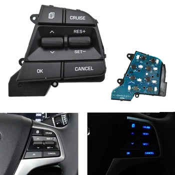 

Button Switch For H yundai Movable Collar Solaris elantra1.6L Cruise Control Multifunction Steering Wheel car accessories Right