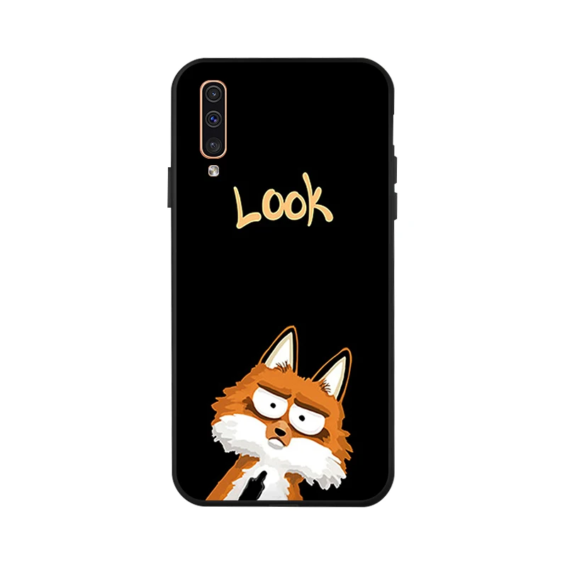 3D DIY Painted Case For Samsung A50 Case Silicon Black Case For Samsung Galaxy A40 A70 A60 A30 A10 A20 A20e A2 Core Cover Fundas - Цвет: X077