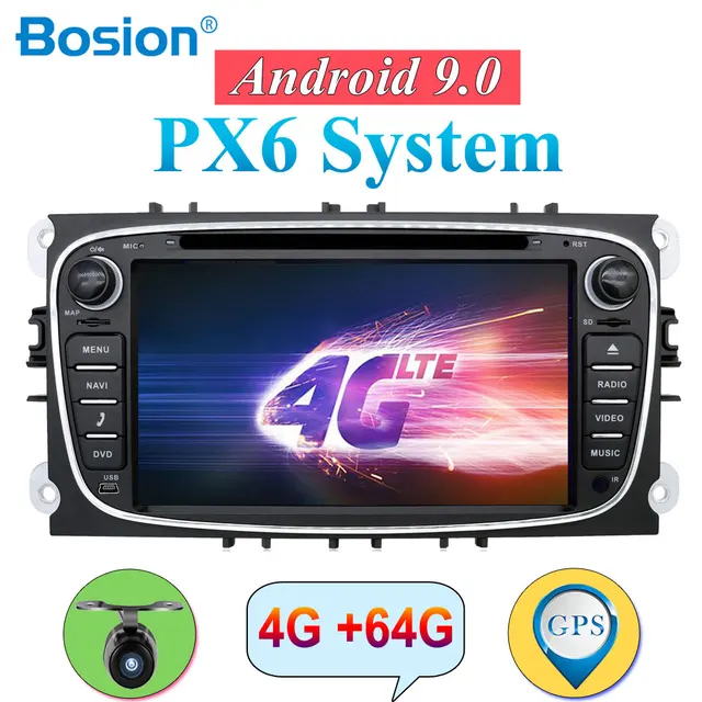 $US $245.71 For Ford 2 din Android 9.0 Car DVD Multimedia Player for Focus Mondeo S-MAX C-MAX Galaxy 4G 64G rad