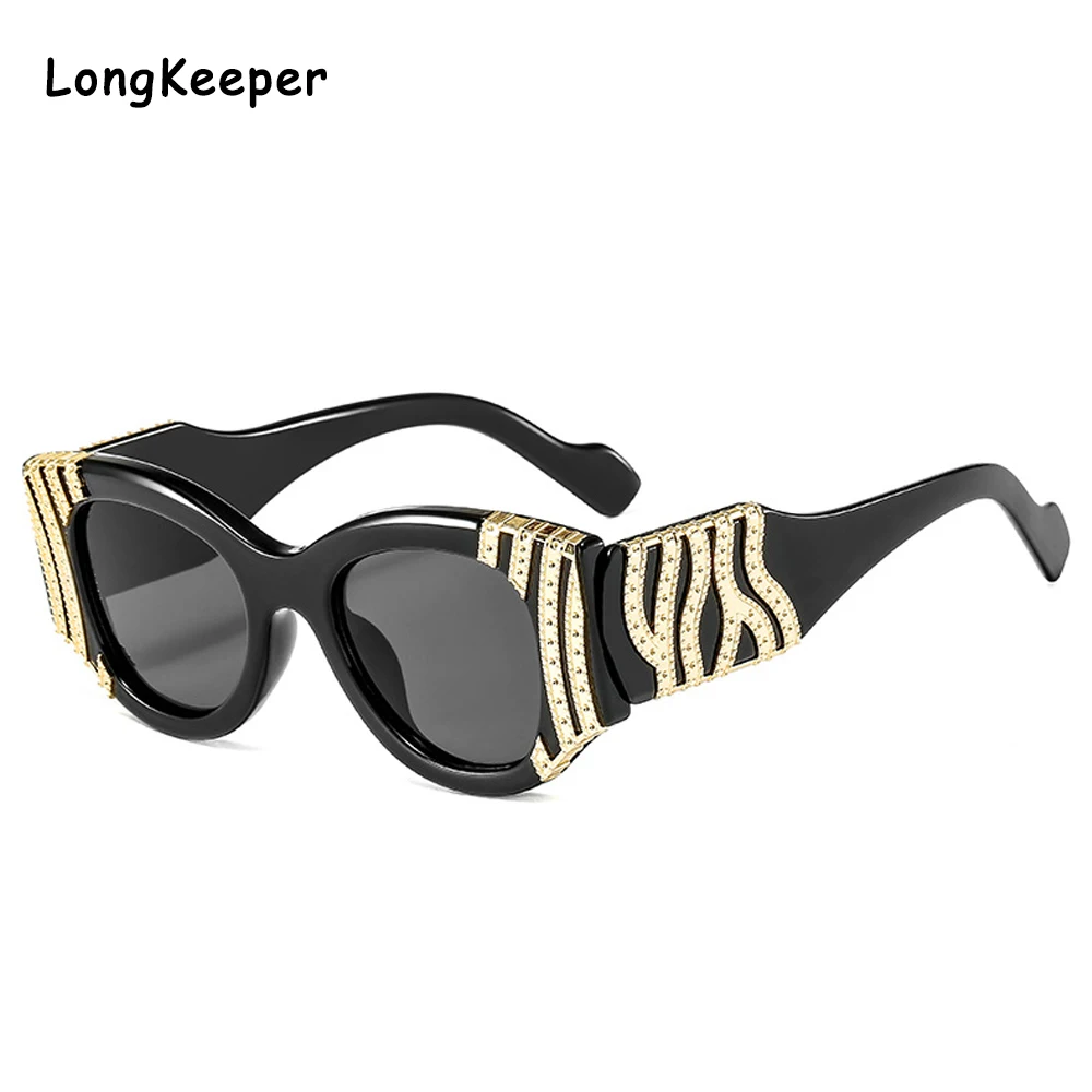 

New Thick Frame Cat Eye Sunglasses Women Party Eyewear Shades Ladies Vintage Steampunk Sun Glasses Men Retro Black Eyeglasses