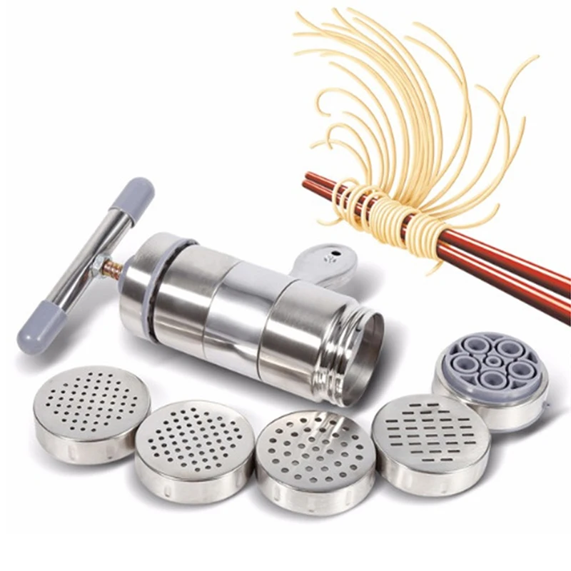 5-Moulds-Manual-Noodle-Maker-Press-Pasta-Machine-Crank-Cutter-Fruits-Juicer-Cookware-Spaghetti-Machine-Baking (2)