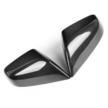 

For tesla model S 2012-2018 Rearview mirror cover Parts Car Auto 1 Pair Matte