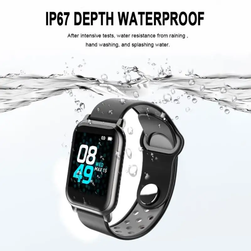 F8S IP67 Bluetooth 4,0 умный Браслет измерение уровня кислорода в крови запрос пульсометр фитнес-трекер Браслет часы