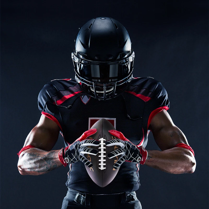 

No. 3/6/9 Luminous Fluorescent Reflective Rugby American Football Standard Adult Game Youth Training Foot Ball
