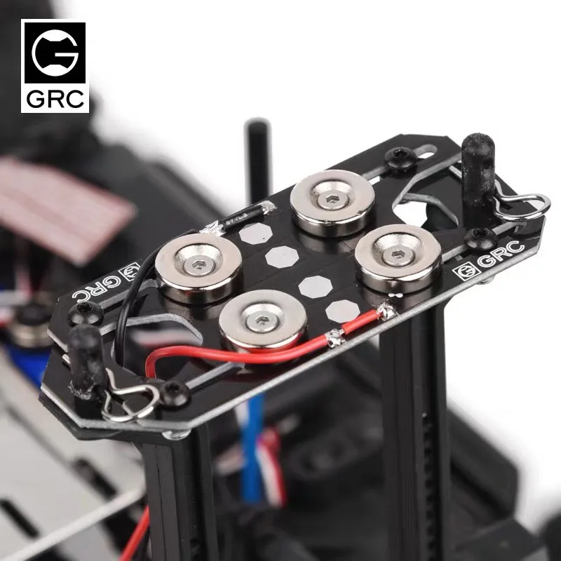 Профессиональный GRC Магнитный абсорбционный Электрический Невидимый автомобильный корпус колонки Набор для 1:10 RC автомобилей TRX4 Запчасти Аксессуары Y9