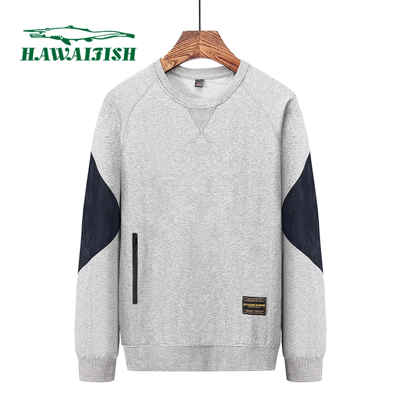 

HAWAIFISH Men Hoodie High Quality Male Sportswear Warm Clothes Brand Tracksuit Pullover Fashion Autumn Winter 2021