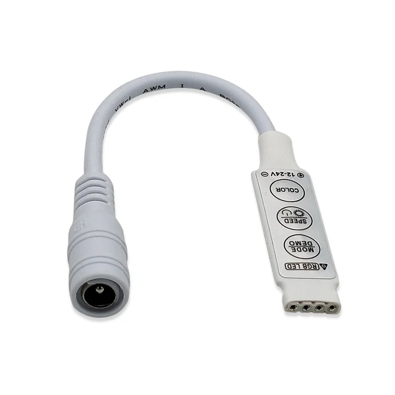 12 V-24 V Mini 3 ключа одинарный RGB Цвет светодиодный контроллер Яркость диммер для 2835 3528 5050 светодиодный полосы света