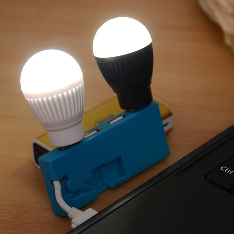 

Portable Book Lights Mini USB LED Light Bulb Laptop Reading Hiking Camping Travel Convenient Work With Power Bank Notebook Lamp