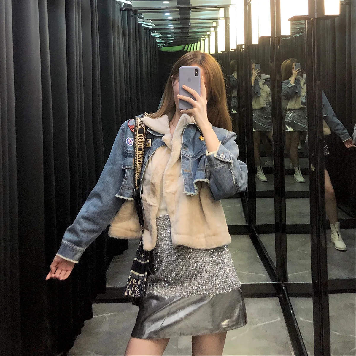 

Jeans Coat Women's 2019 New Style Early Autumn Spring Loose Ozhouzhan INS Tops Young Hong Kong Flavor II August Coat
