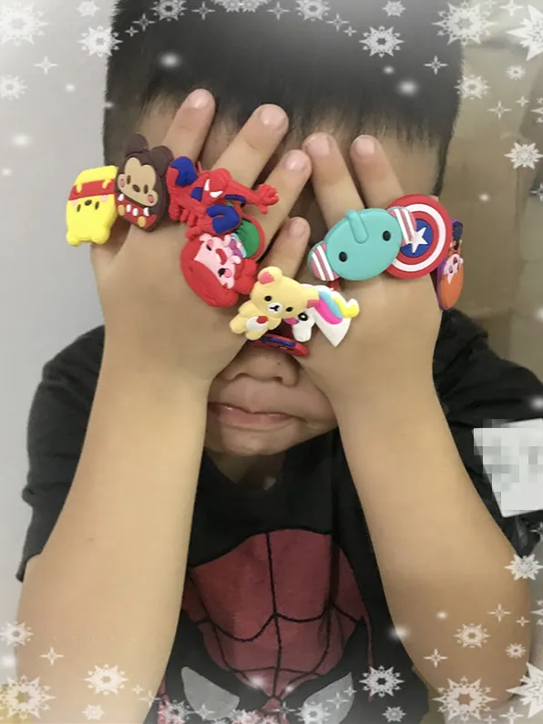 6 шт. Детские Кольца для девочек с изображением героев мультфильма Моя маленькая