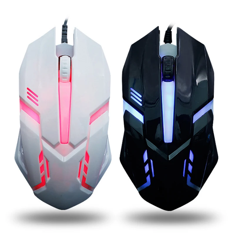 

Flank Cable Silent Mice Gaming Mouse For Laptop Mice 3200DPI 3 Buttons for Laptop PC Colorful Gradient Backlight LED Wired Mouse