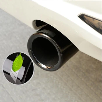 

Car styling Chrome Exhaust Muffler Tip Pipes Rear Pipe Modified Tail Throat Liner For BMW F10 F30 F32 F34 G30 G11 Accessories