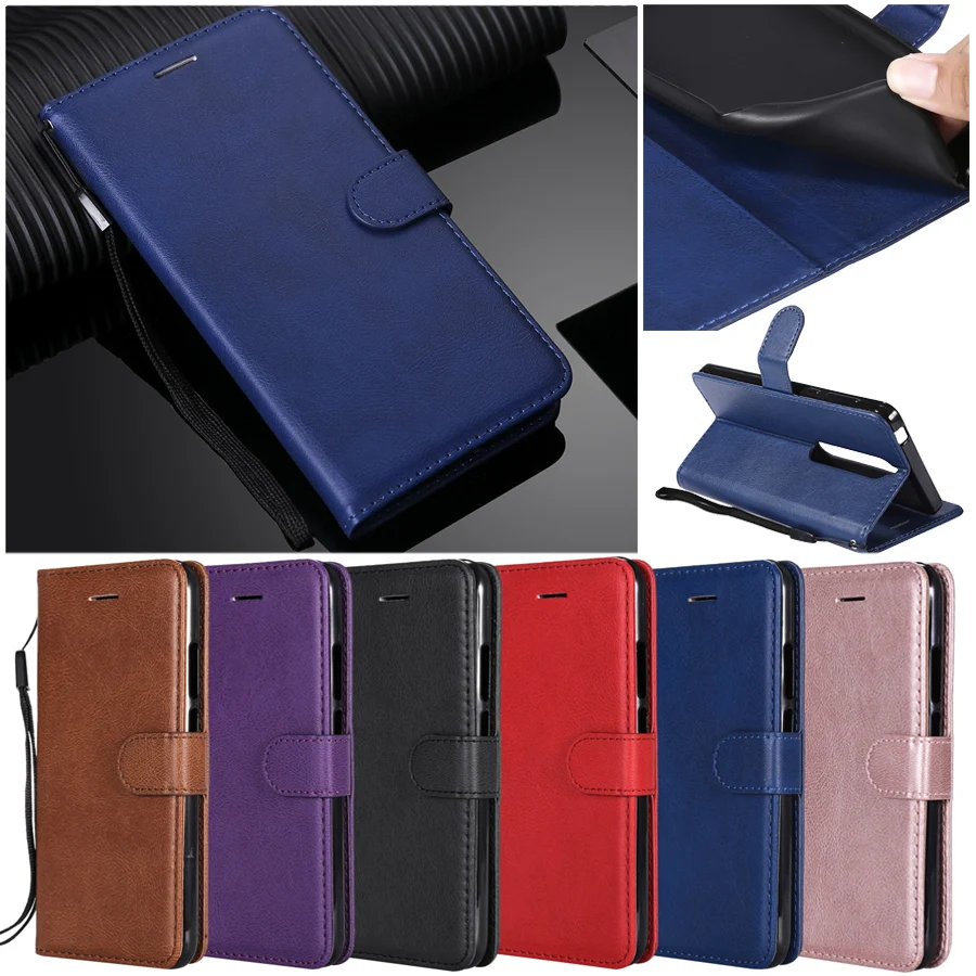 Кожаный чехол для etui Nokia 7 1 8 3 Plus 5 9pure view 6 2018 4 2 n635 n640 женские и мужские чехлы |