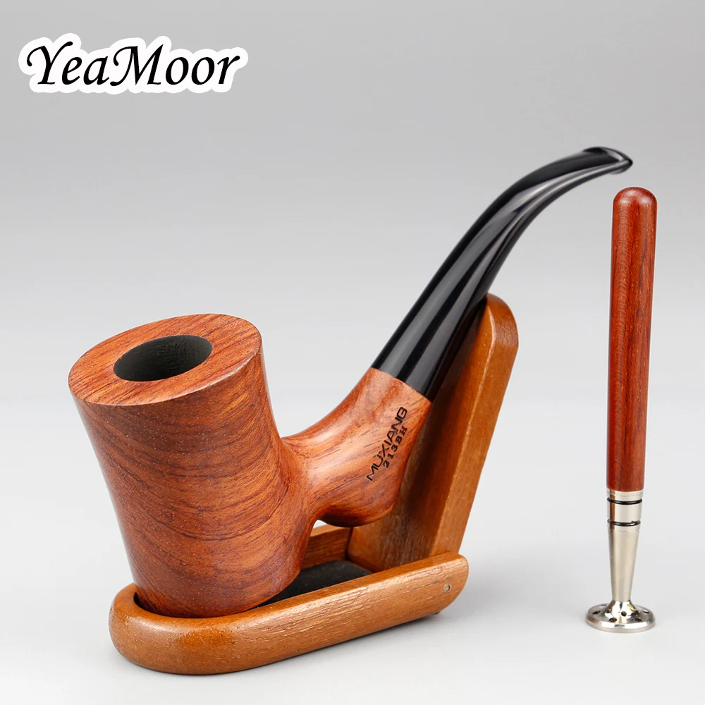 Высококачественная курительная трубка из палисандра 2 в 1 табачная для табака