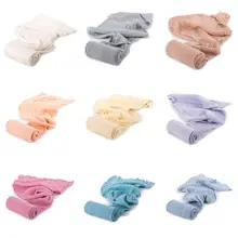 Новорожденный реквизит для фотосъемки ребенок стрейч обертывание ткань младенческой аксессуары для фото Q81A