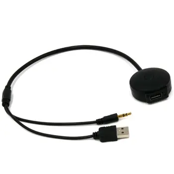 

Audio Adapter Cable AUX Music Black For BMW Parts Car Auto Replacement