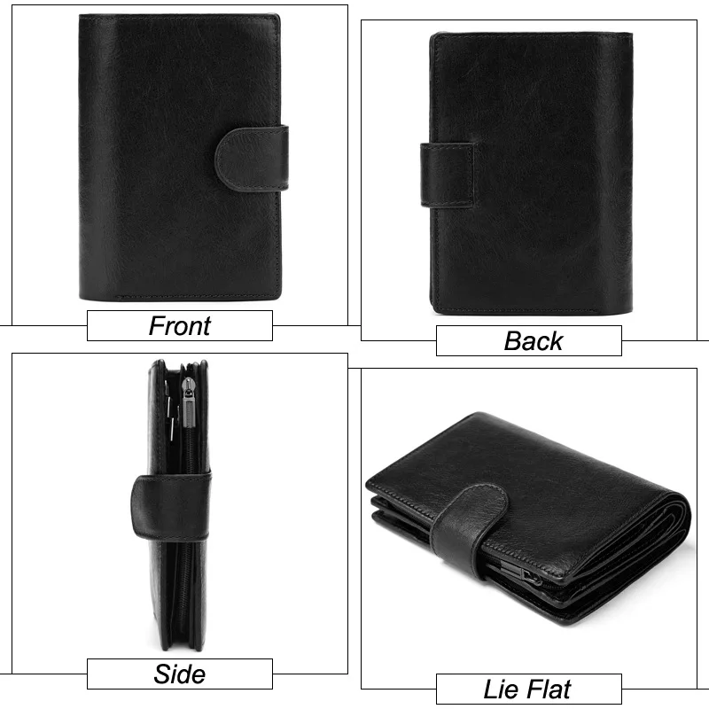 Genuine Leather Men's Passport Cover Wallet Large Capacity Passport Holder Coin Purse Men Organizer Wallets Card Holder