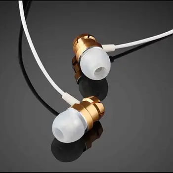 

Wired Earphones Headphones New Practical Metal Turbine Sports Stereo In-ear Earphone Potable Volume Control Universal