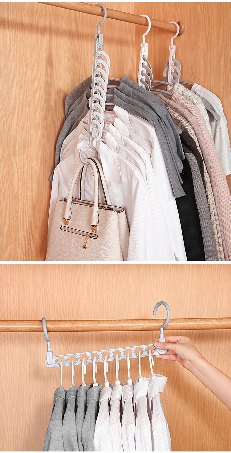 PP Multifunctional Clothing Hangers Organizer Wardrobe Storage Cabinet Home Clothes Storage Organization Accessories supplies