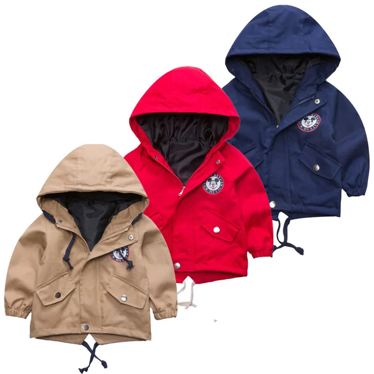 Jojo siwa/весенние куртки с Микки Маусом для малышей; Одежда для мальчиков и девочек; детские пальто с капюшоном; детская куртка-бомбер; ветровка; детская верхняя одежда