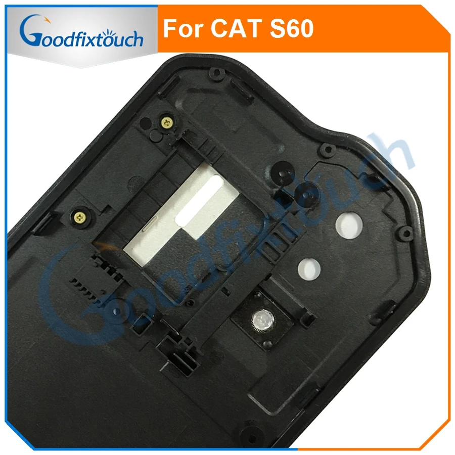 Для Caterpillar Cat S60 S 60 рамы среднего телефона Корпус черного цвета без Запасные детали ЖКИ для Caterpillar Cat S60 S 60 средняя рамка
