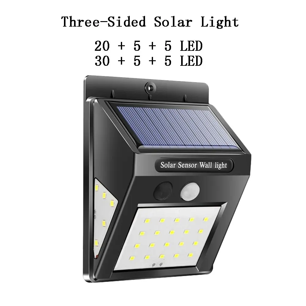 

30/40 LED Solar Power Lamp PIR Motion Sensor 1/2/4pcs Solar Wall Light Outdoor Waterproof Energy Saving Garden Security Lamp New