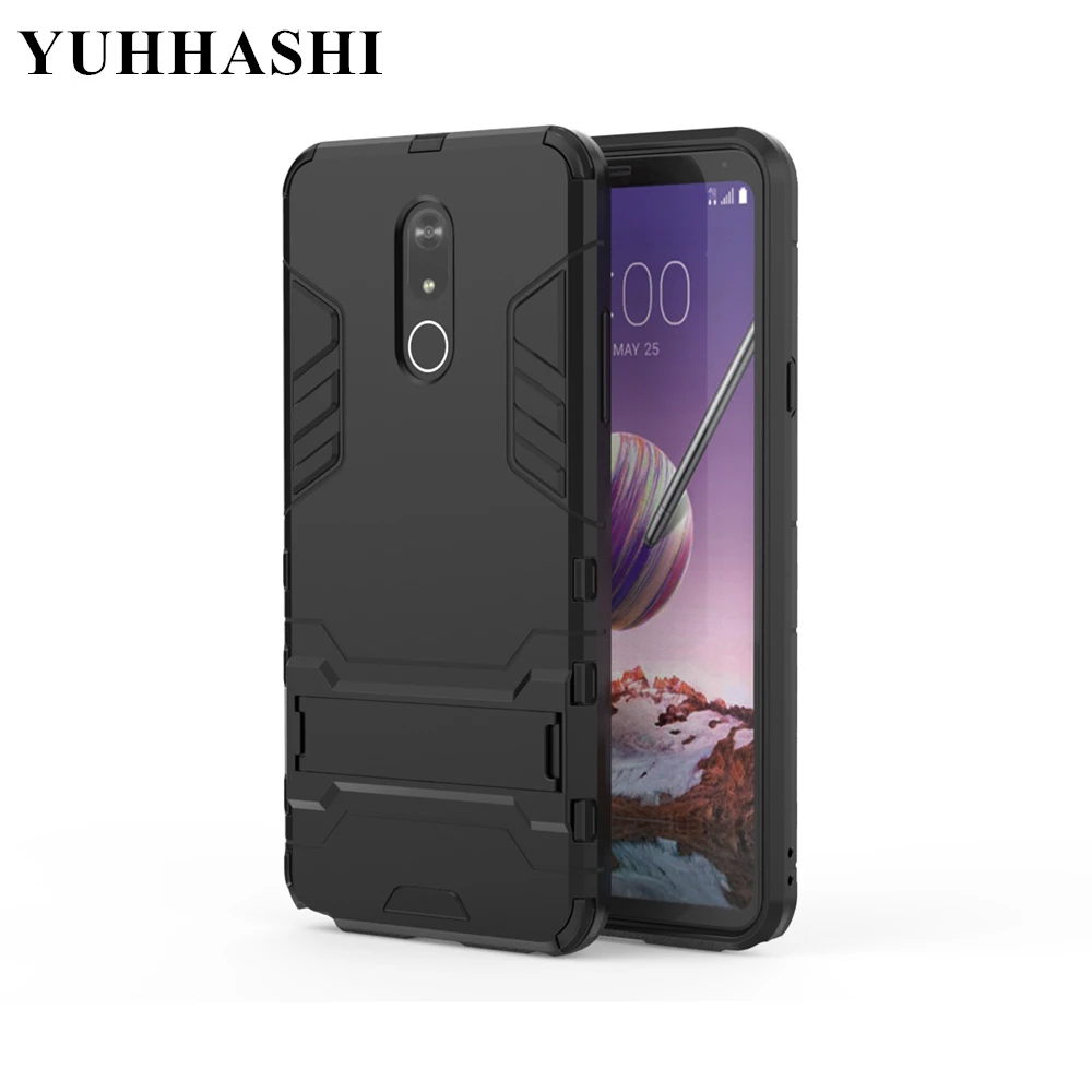 Yuhashi противоударный жесткий чехол-подставка для LG Stylo 5, защитный чехол-накладка для телефона, чехол-бампер для LG Stylo 5, чехол-бампер