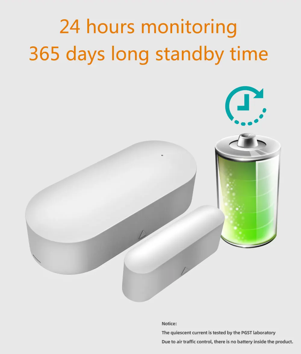 GauTone PB69 TUYA Smart Wifi Door Sensor Home Security Alert Security Alarm Window Detector APP Notification Smart Life