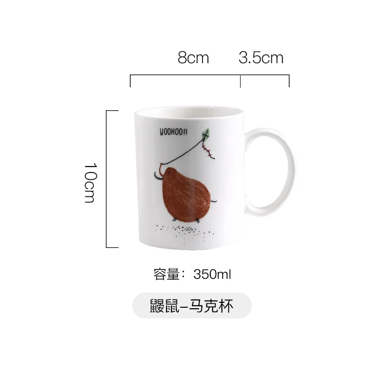 Мультяшные животные подарок на день Святого Валентина tazas de ceramica creativas кофейная чашка Милая кружка милые чашки и кружки caneca criativa INS - Цвет: K