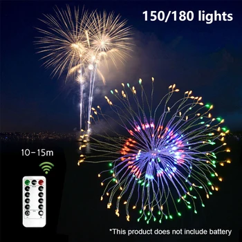 

Solar LED Light Outdoor 8Modes Firework Solar Lights Garden Waterproof Solar Lamp Lawn Patio Lights Party Home Garden Decoration