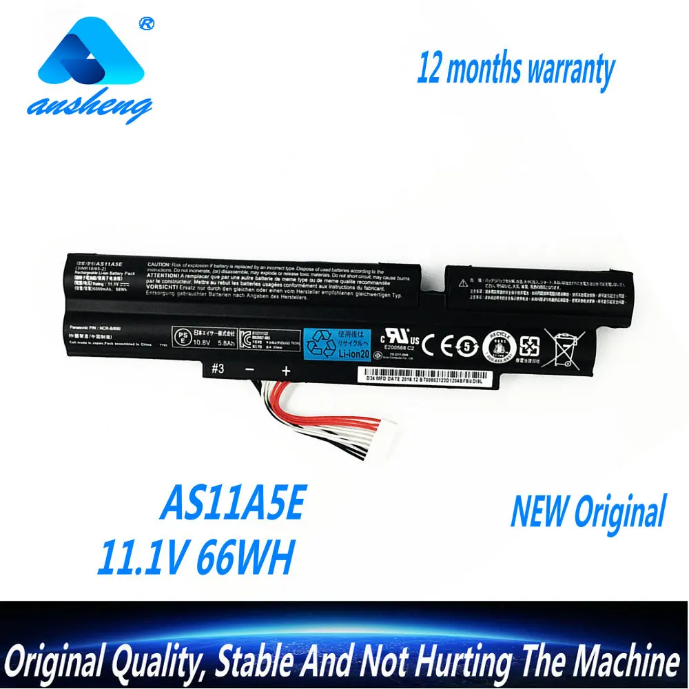 Подлинный аккумулятор AS11A5E для ноутбука Acer Aspire TimelineX 4830TG 5830T 3830TG 4830T 5830TG 3830T 3INR18/65-2