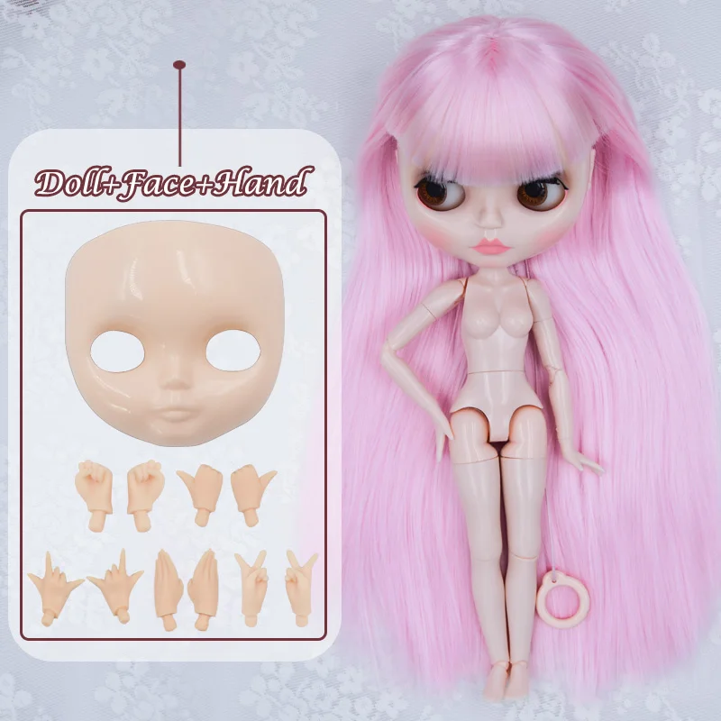 Neo Blyth кукла NBL Заказная блестящее лицо, 1/6 BJD шарнирная кукла Ob24 кукла Blyth для девочки, игрушки для детей YM04 - Цвет: FHYM03