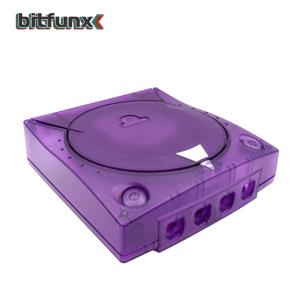 Caixa transparente para sega dreamcast, estojo plástico