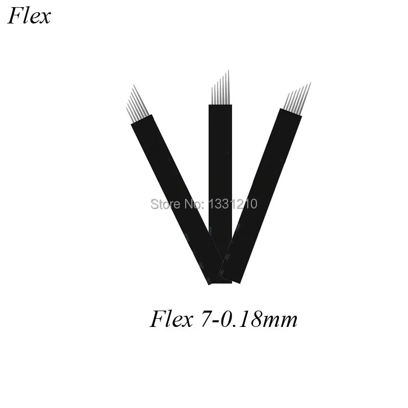 

Needle BlackFlex7 0.18mm Microblading Eyebrow Tattoo Permanent Makeup Manual Blades Needles