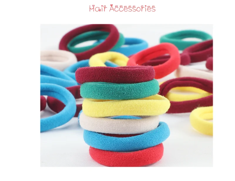 30/50Pcs/Set Women Basic Elastic Hair Bands Scrunchie Ponytail Holder Headband Colorful Rubber Bands Fashion Hair Accessories hair clips for long hair