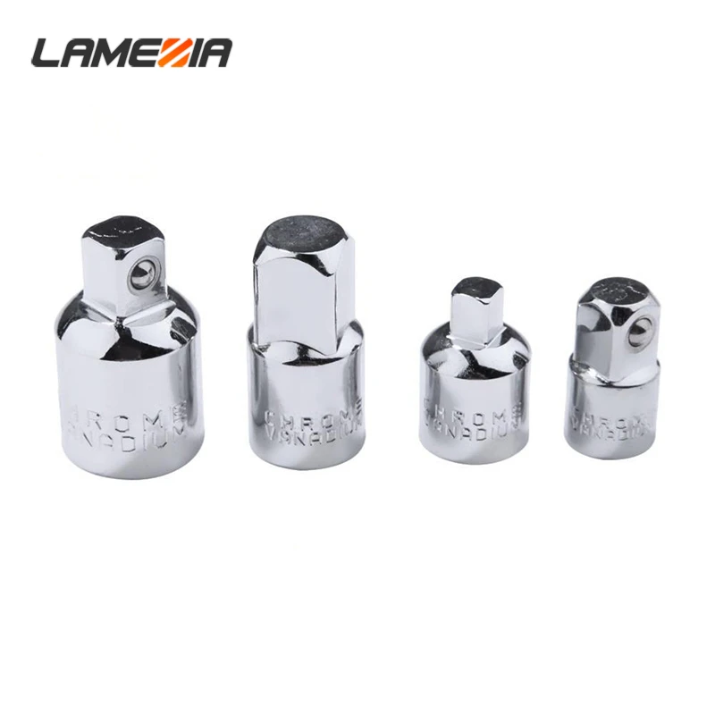 LAMEZIA 4 шт. 1/2 &quot1/4&quot 3/8 &quotСеребряный Трещоточный адаптер Набор торцевых