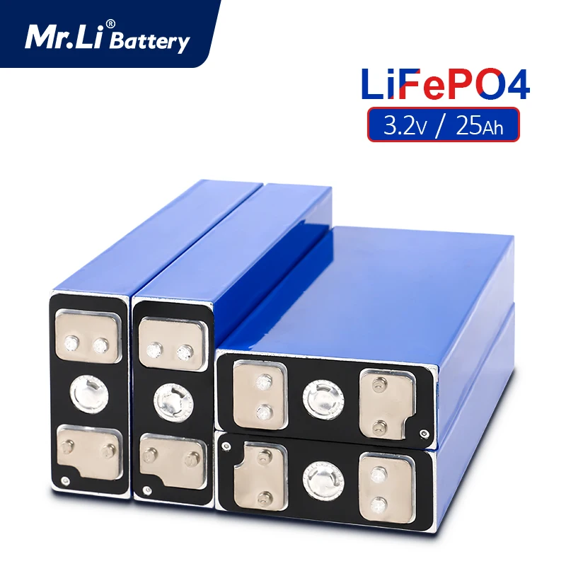 Mr.Li 3.2V 25Ah lifepo4 battery cell 4pcs rechargeable battery Used in solar UPS low-speed electric vehicles EU US TAX FREE