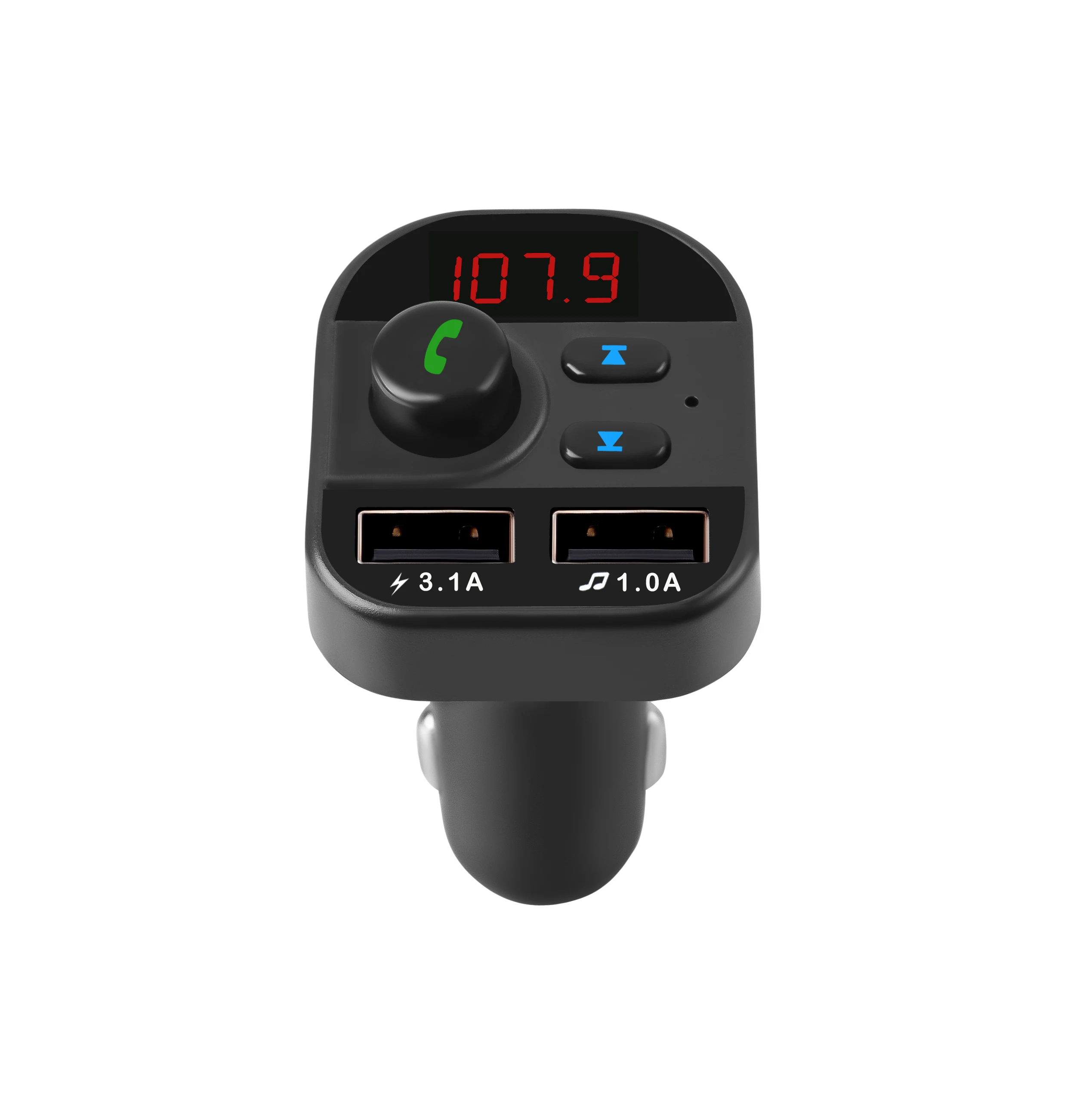 Автомобильное зарядное устройство с fm-передатчиком Bluetooth приемник аудио mp3-плеер TF карта u-диск автомобильный комплект двойное автомобильное usb-устройство для зарядки телефона