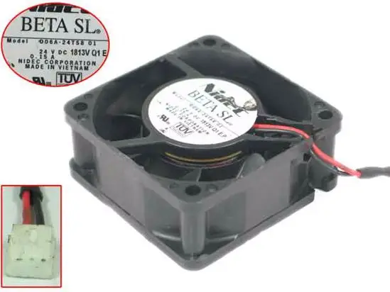 

Вентилятор охлаждения сервера Nidec D06A-24TS8 01 DC 24V 0.15A 60x60x25 мм